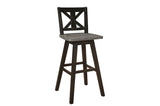 Side perspective of dining set chairs