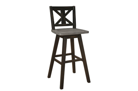 Side perspective of dining set chairs