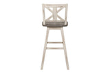 detail view of Amsonia White Sand Rectangular Counter Height Set furniture