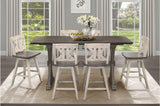 Amsonia White Sand rectangular counter height dining set main view