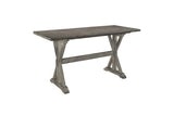 main view of Amsonia White Sand Rectangular Counter Height Set furniture