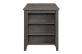 Storage space in Timbre counter height dining table bookcase