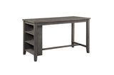 Side view of Timbre rectangular counter height dining table