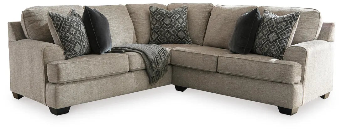 Bovarian Stone Chenille 2-Piece Sectional Sofa