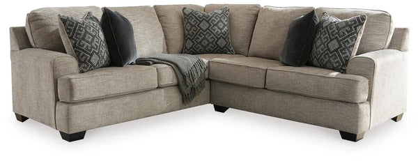 Bovarian Stone Chenille 2-Piece Sectional Sofa