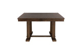 Room view of Wieland brown rectangular dining set