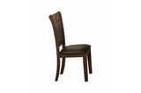 Close-up of faux leather chair upholstery