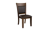 Side perspective of dining set with chairs