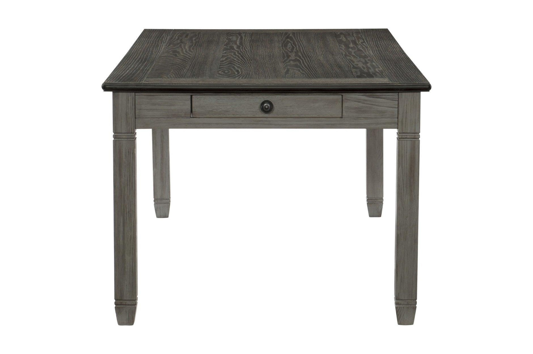 Granby Gray Fabric Rectangular Dining Room Set side view