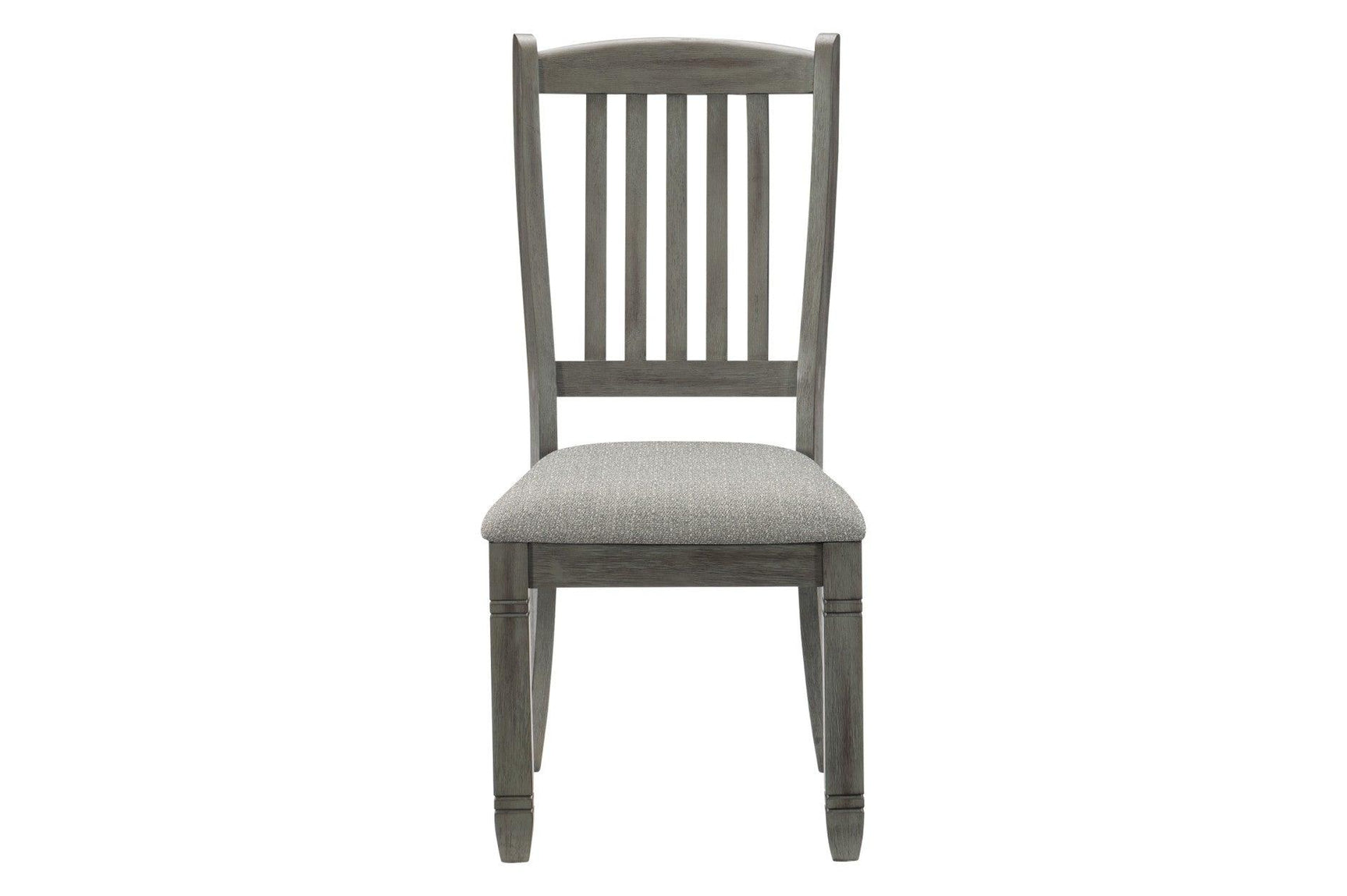 Granby Gray Fabric Rectangular Dining Room Set bench included