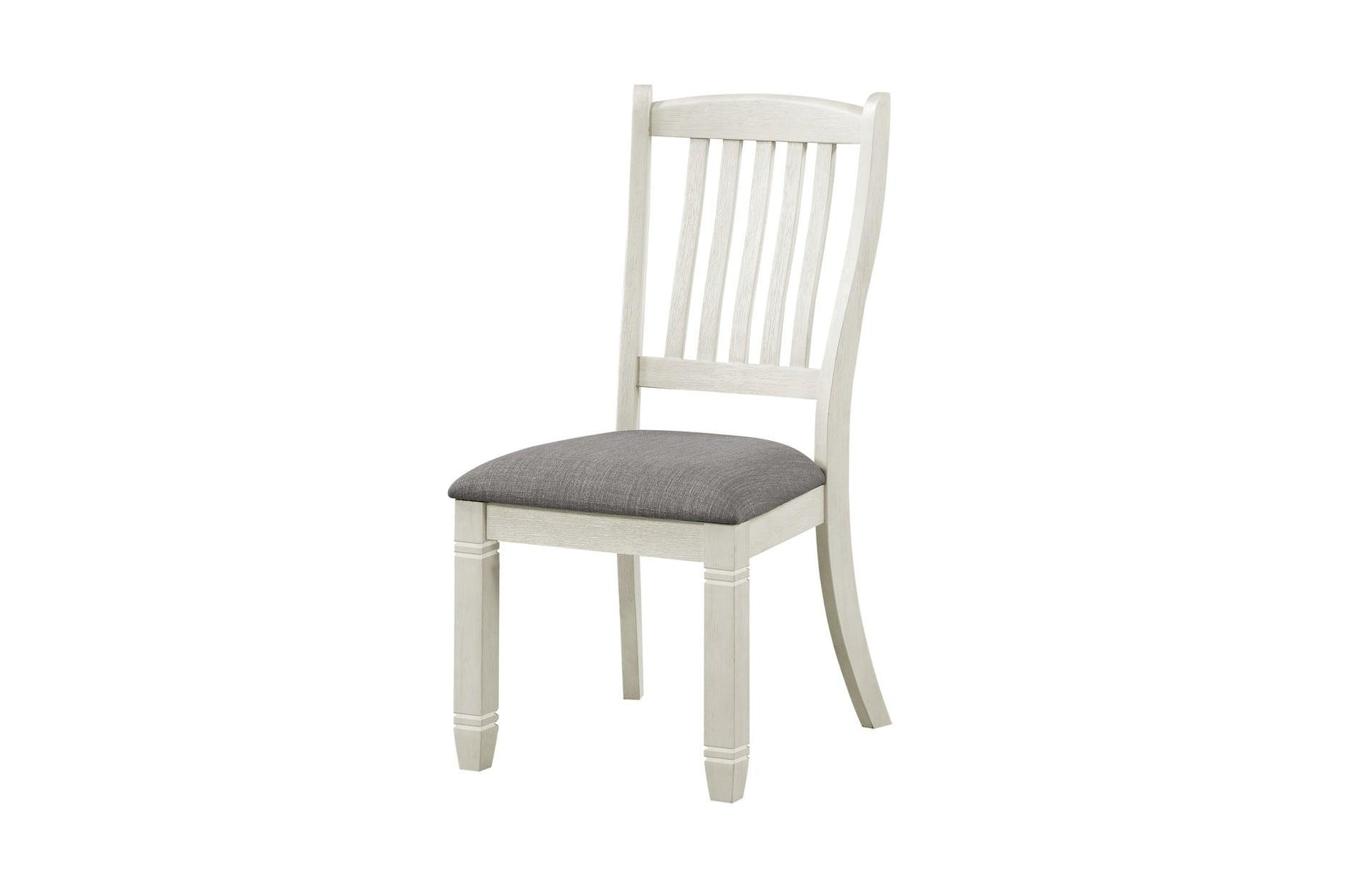 Granby Antique White Rosy Brown Fabric Counter Height Storage Dining Set side detail
