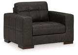 side view of Luigi Thunder Sofa, Loveseat, Chair and Ottoman furniture