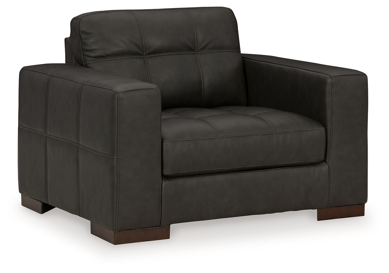 side view of Luigi Thunder Sofa, Loveseat, Chair and Ottoman furniture