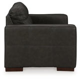 side view of Luigi Thunder Sofa, Loveseat, Chair and Ottoman furniture