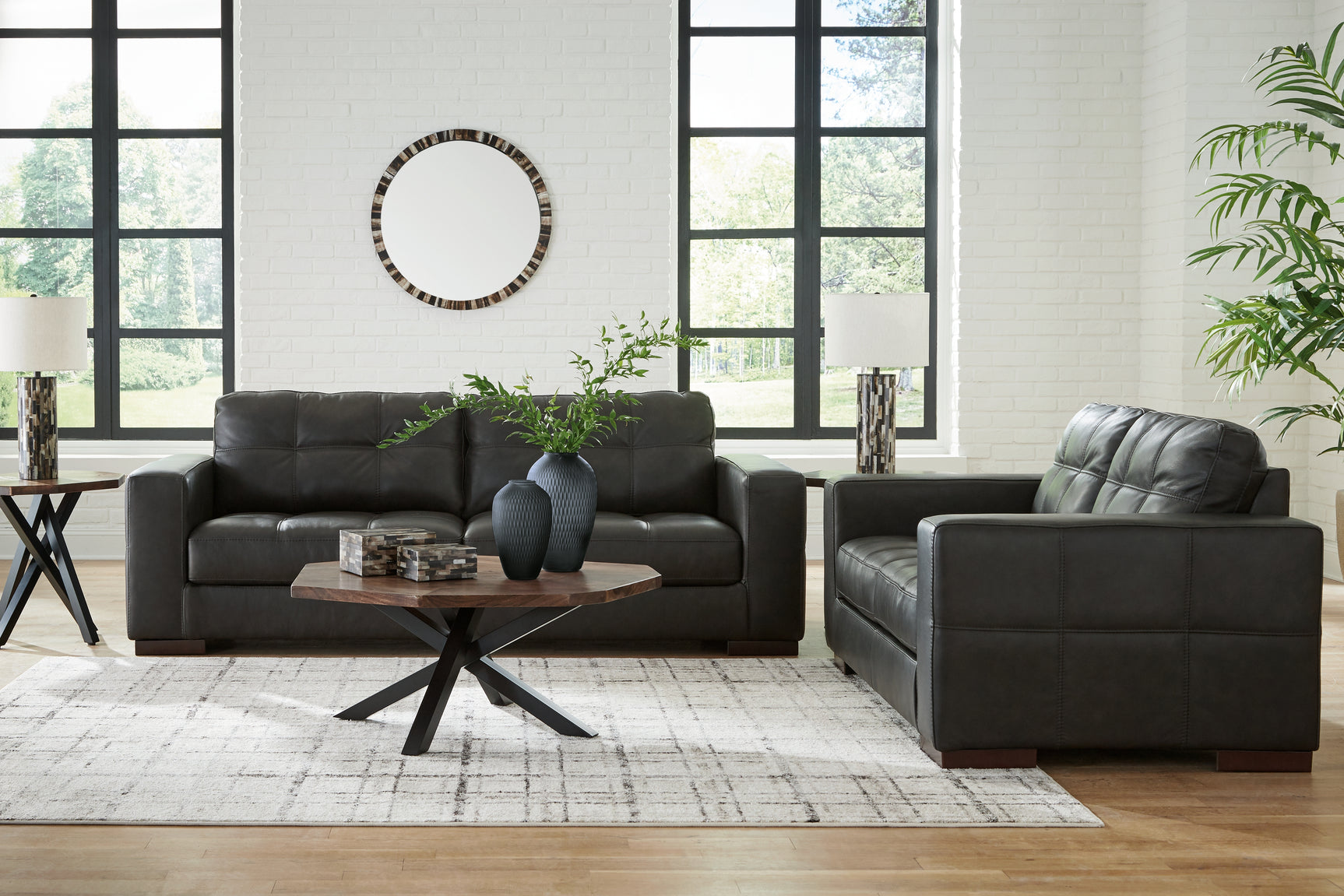 Alternate main view of Luigi Thunder Sofa and Loveseat