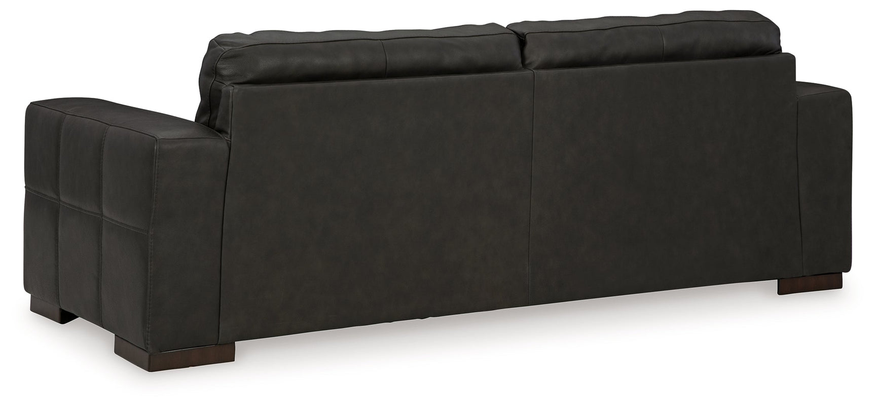 side view of Luigi Thunder Leather Sofa furniture