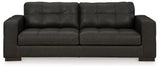 side view of Luigi Thunder Leather Sofa furniture