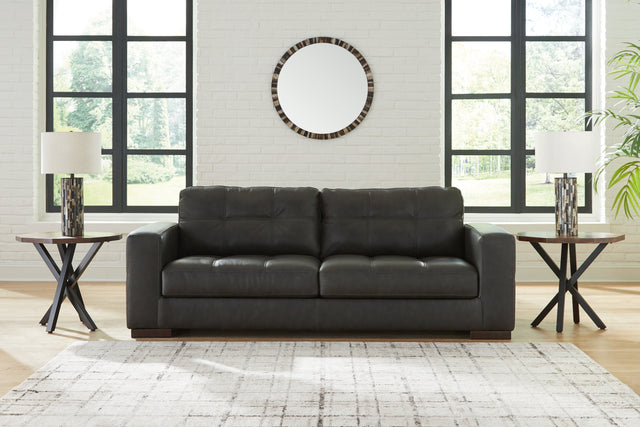 main view of Luigi Thunder Leather Sofa furniture