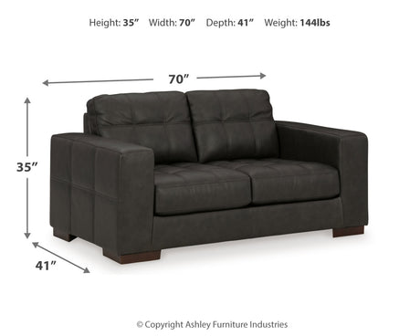 Luigi Thunder 4-piece living room furniture set