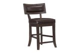Angle view highlighting solid wood frame of Oxton Espresso dining chair