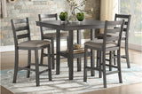 Sharon Gray Counter Height Set