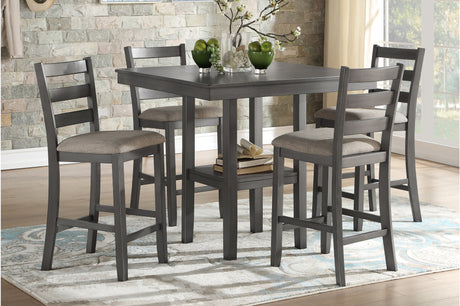 Sharon Gray Counter Height Dining Set main view