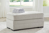 Eastonbridge Shadow sofa chaise, chair, and ottoman set in Shadow fabric