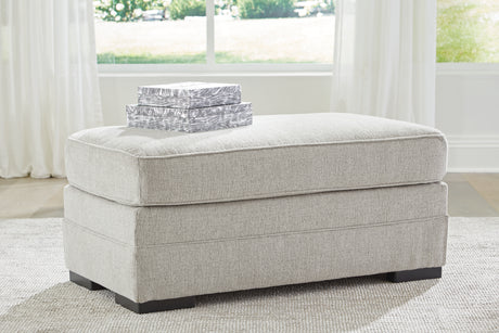 Eastonbridge Shadow sofa chaise, chair, and ottoman set in Shadow fabric