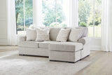 Eastonbridge Shadow sofa chaise, chair, and ottoman set in Shadow fabric
