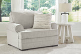 Eastonbridge Shadow sofa chaise, chair, and ottoman set in Shadow fabric