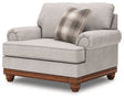 Clearbrooke Sandstone Chenille Oversized Chair angled front side view