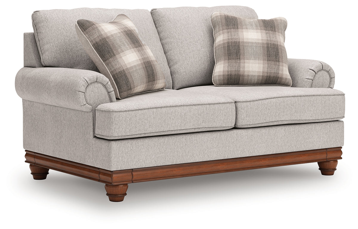 main view of Clearbrooke Sandstone Sofa and Loveseat furniture
