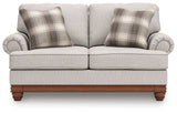 detail view of Clearbrooke Sandstone Sofa and Loveseat furniture