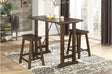 main view of Bracknell Brown Cherry Counter Height Set furniture