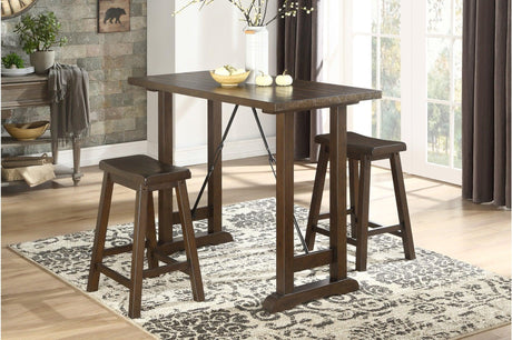 main view of Bracknell Brown Cherry Counter Height Set furniture