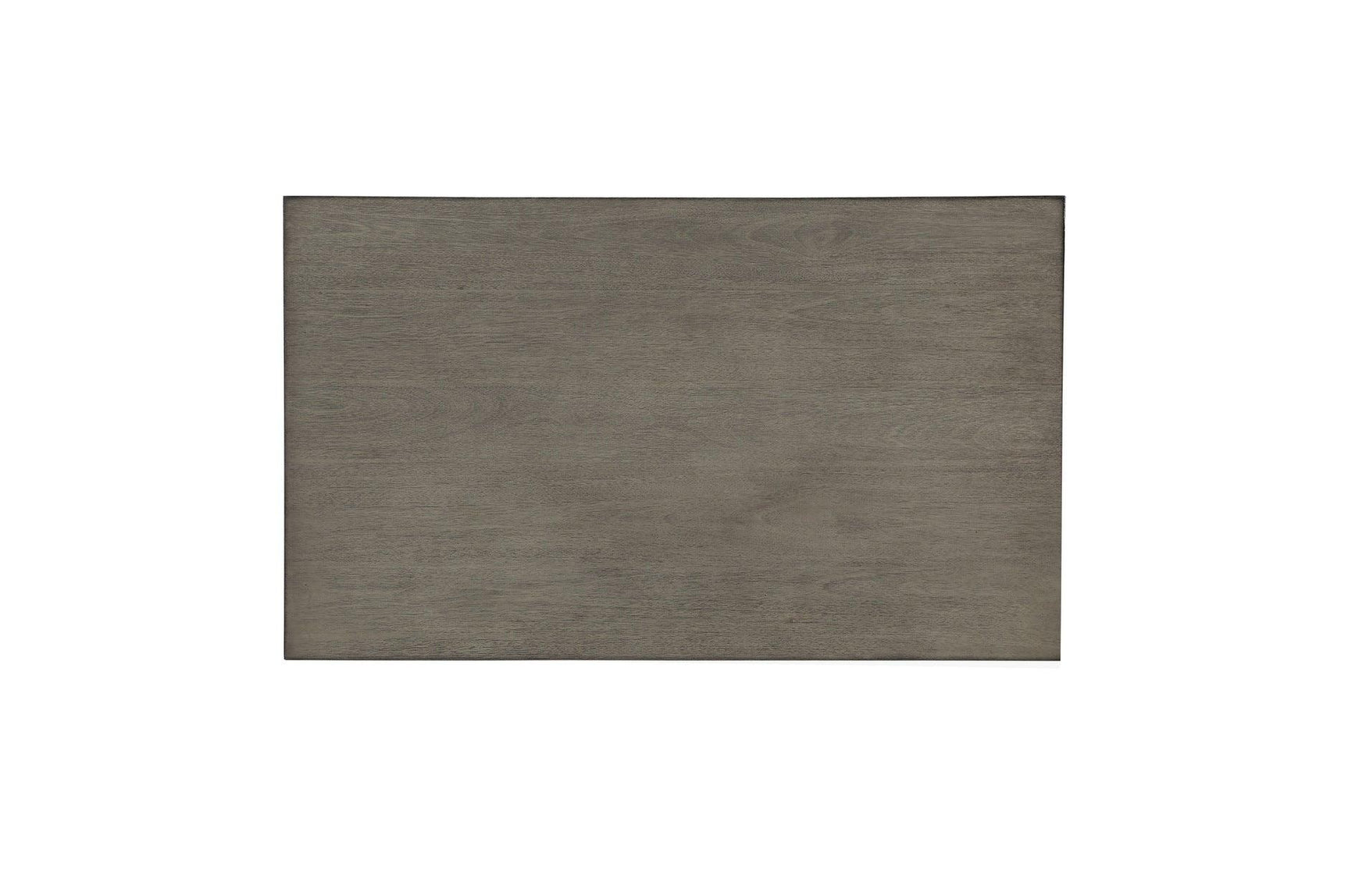 Top view of Holders Gray Faux Leather Dining Room Set table