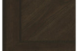 Detail of table wood grain and finish