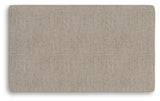 Sararose Heather chenille ottoman top view