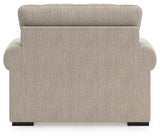Sararose Heather chenille oversized chair back view
