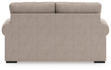 Sararose Heather chenille loveseat rear view