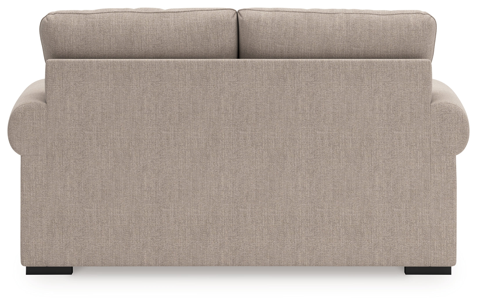 Sararose Heather chenille loveseat rear view