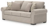 Side view of Sararose Heather Chenille Sofa