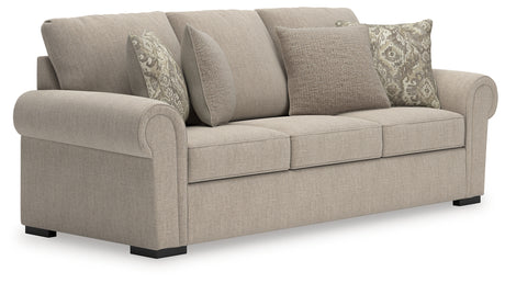 Sararose Heather Chenille Sofa main front view