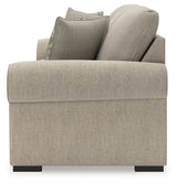 Alternate side view of Sararose Heather Chenille Sofa
