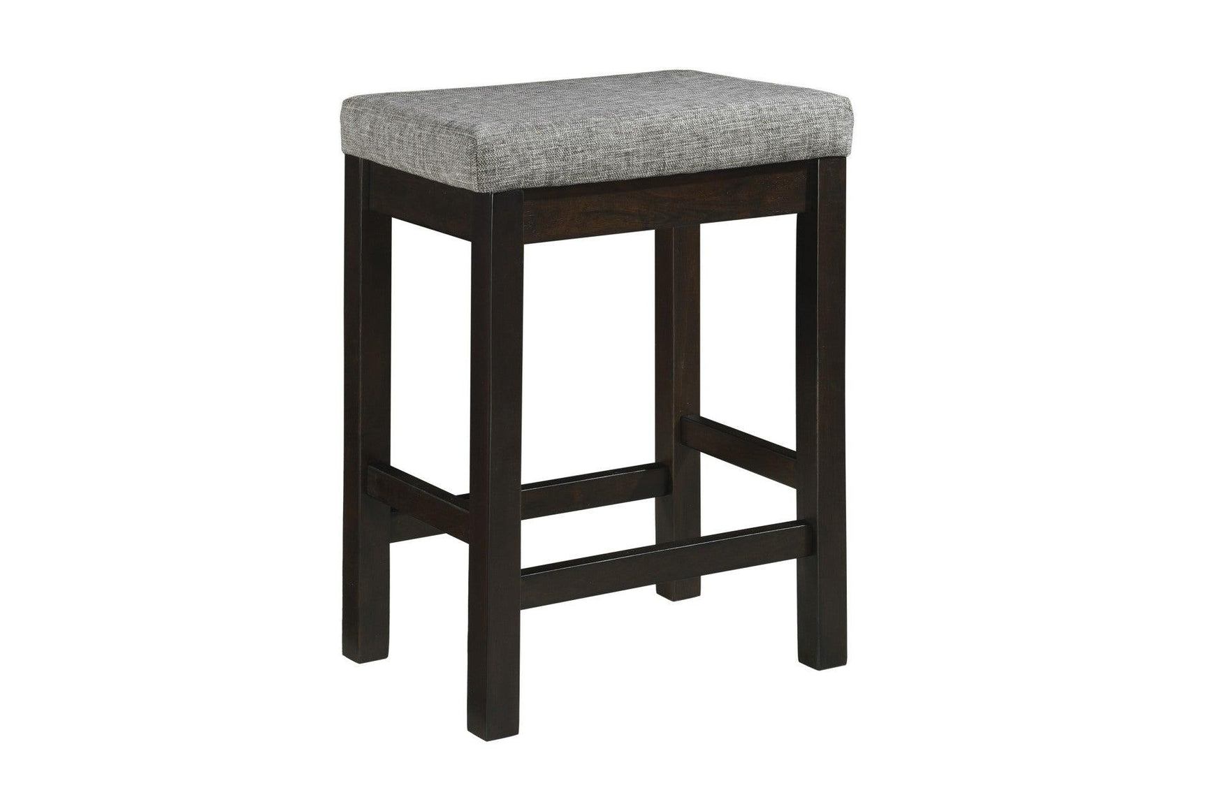 Side view of chair showing metal and wood elements