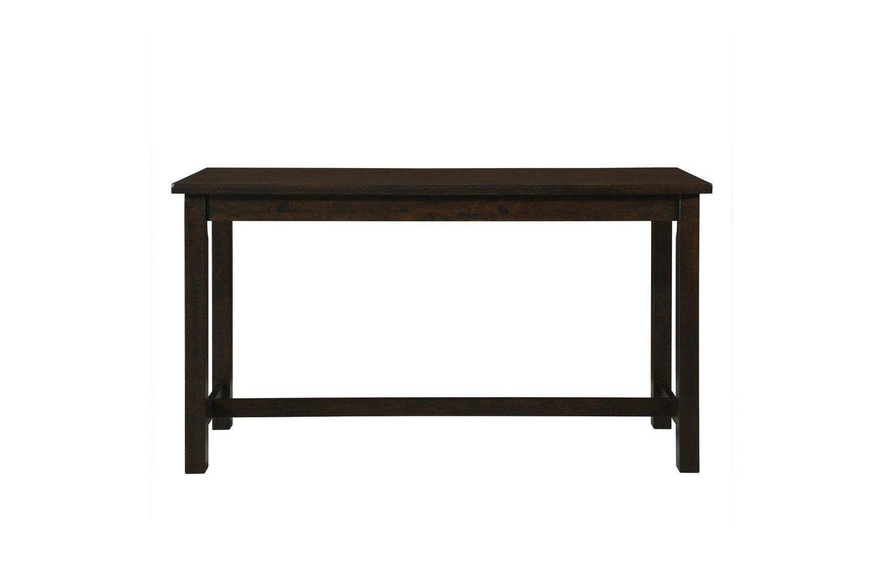 Side view of dining table in Connected Espresso Set