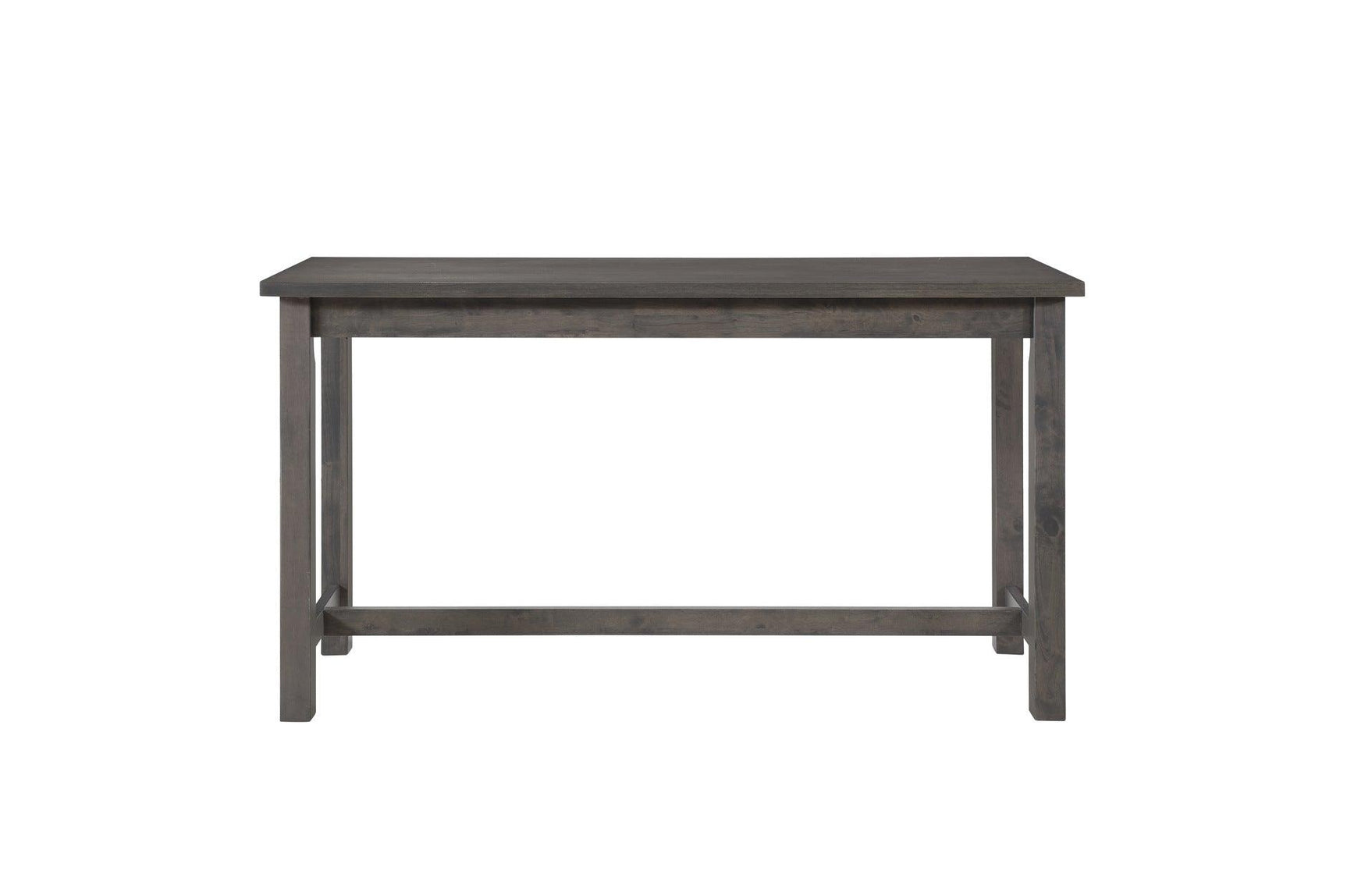 Detail of gray fabric upholstery on dining chair