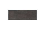 Top view of rectangular counter height dining table