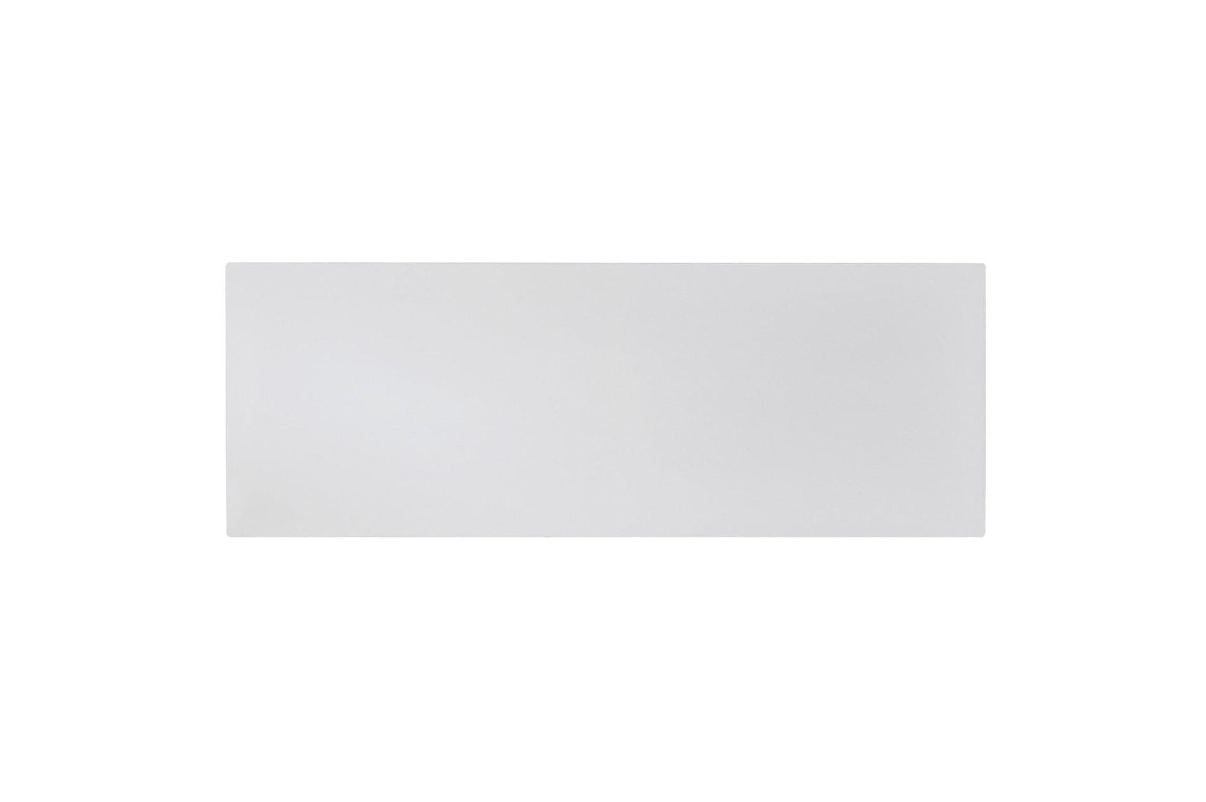 Connected White Fabric Rectangular Counter Height Dining Set top view