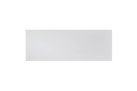 Connected White Fabric Rectangular Counter Height Dining Set top view